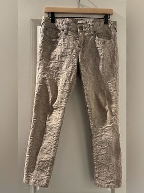 Free People Men's Textured Chinos in Light Taupe